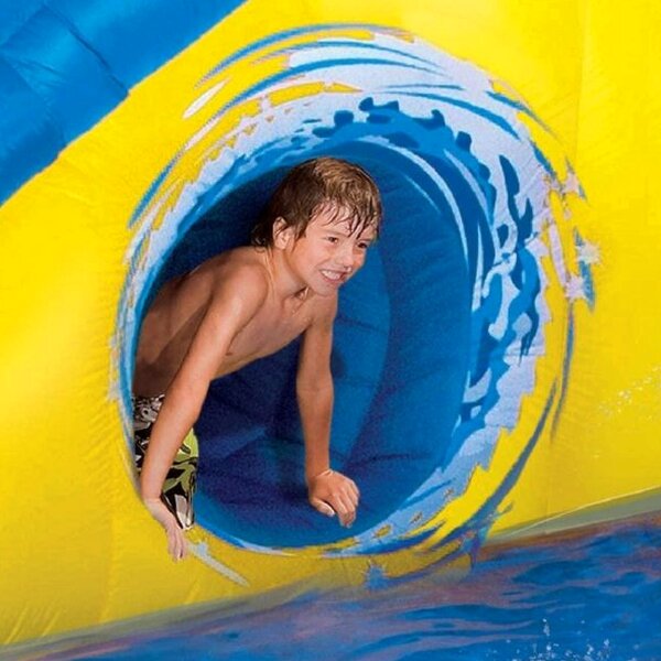 BANZAI Pipeline Twist Kids Inflatable Aqua Splash Park With Slides