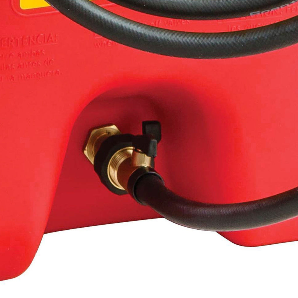 Scepter Flo N' Go DuraMax 14 Gallon Portable Fuel Tank With Pump, 2 Pack, Red