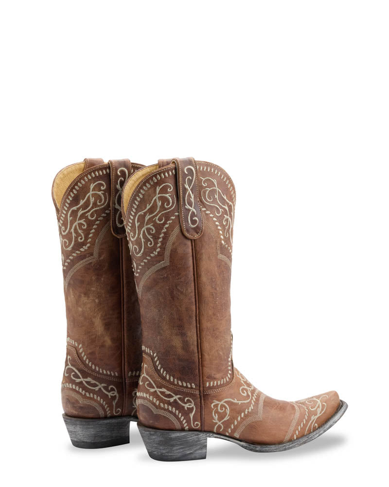 Women's Embroidered Cowgirl Boots - Oryx - view 5