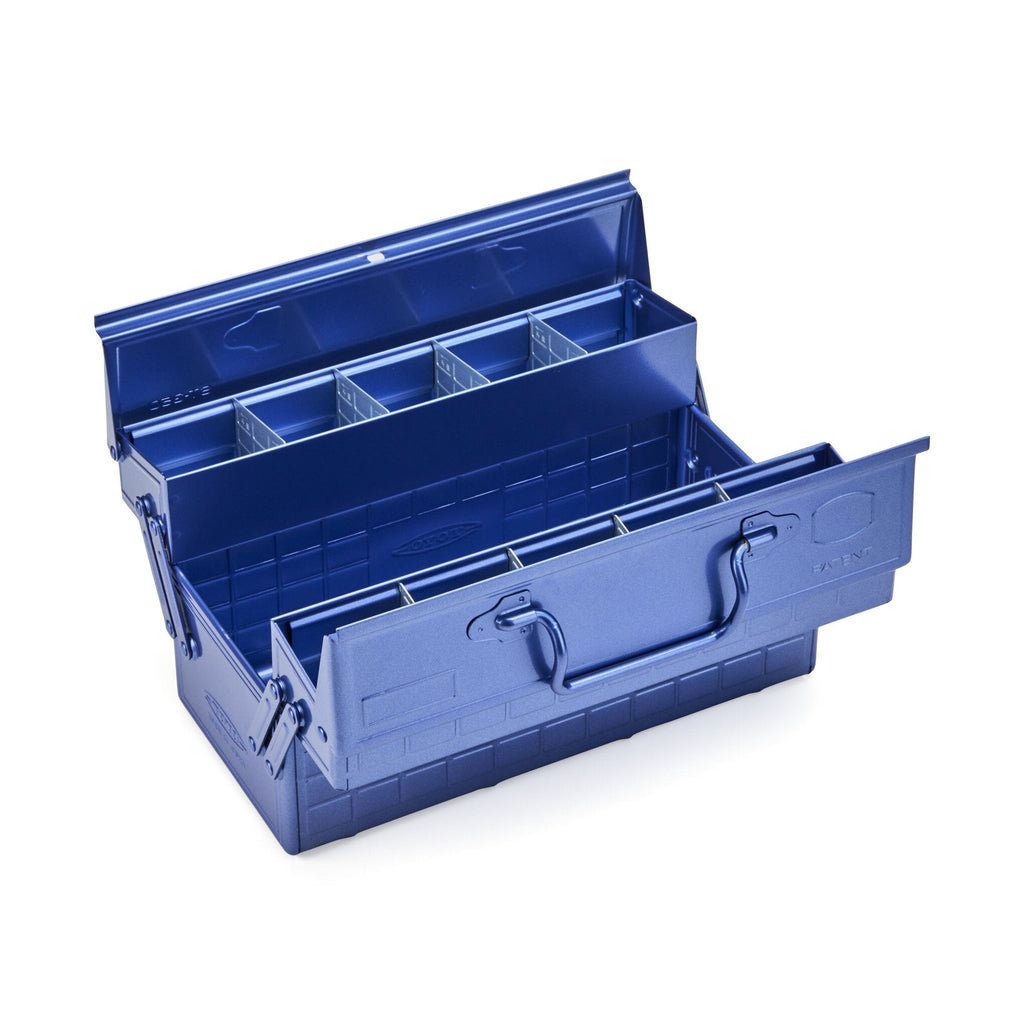 Toyo Steel Cantilever Tool Box, Metallic Periwinkle - ST-350