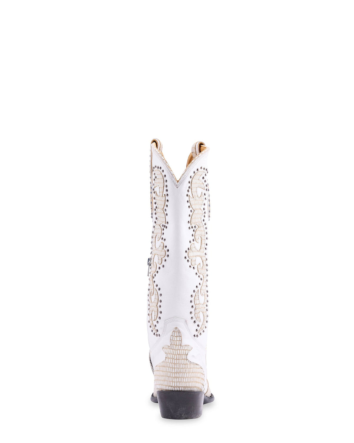 Women's Cowhide Western Cowgirl Boots - White - view 6