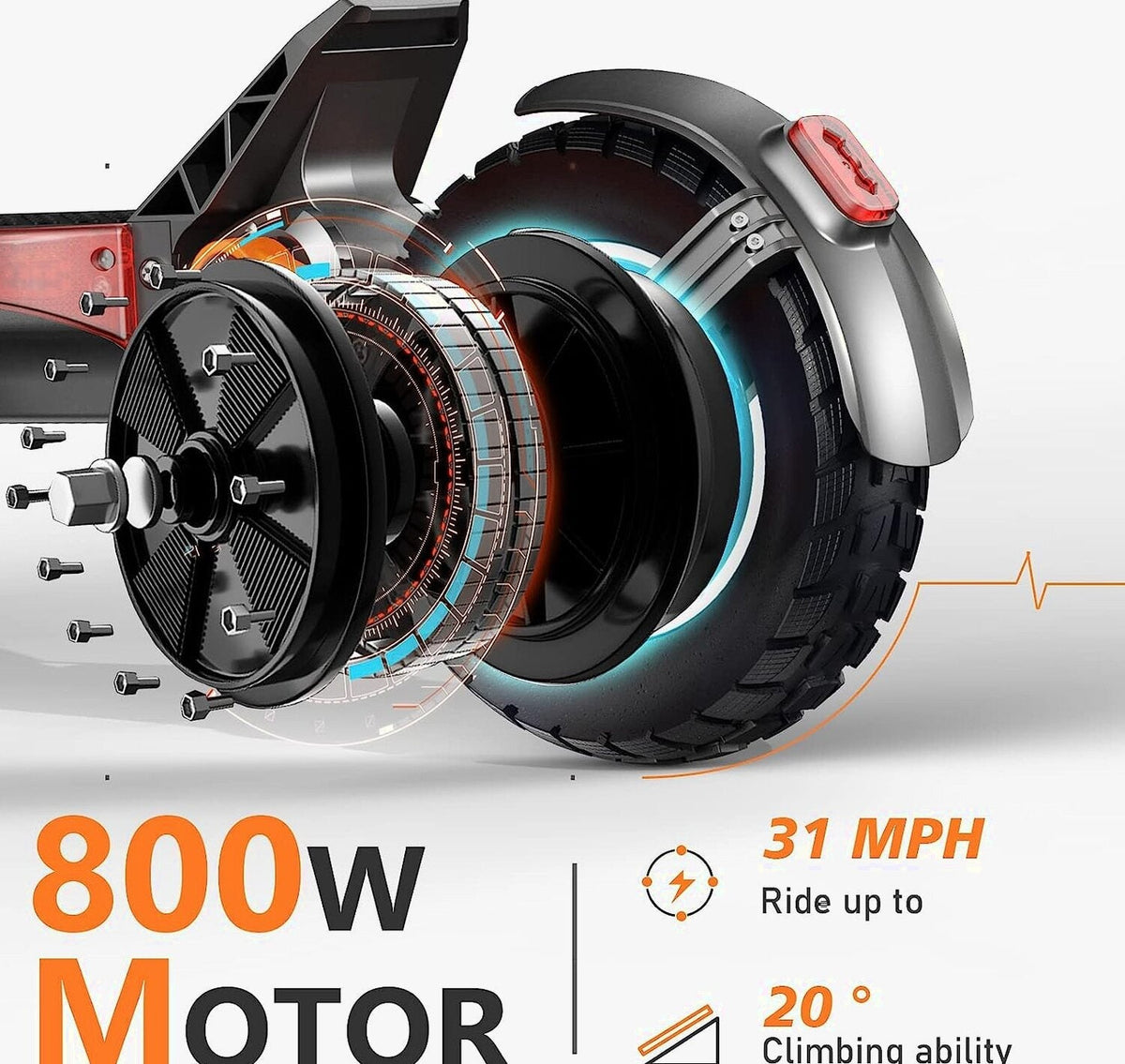 Adult Electric Scooter, 37 MPH, Dual 1000W Motors, 60V 18 Ah - S10-S