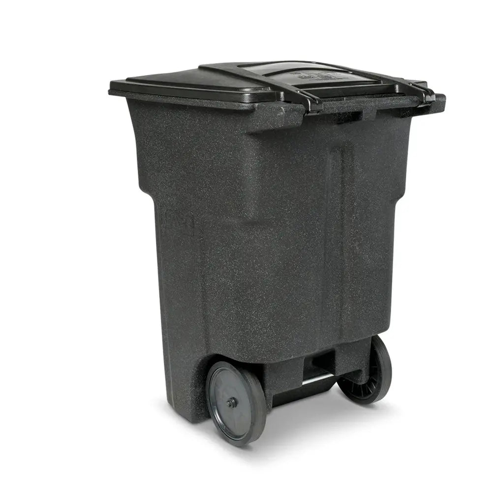 Toter 96 Gallon Trash Can With Smooth Wheels And Lid