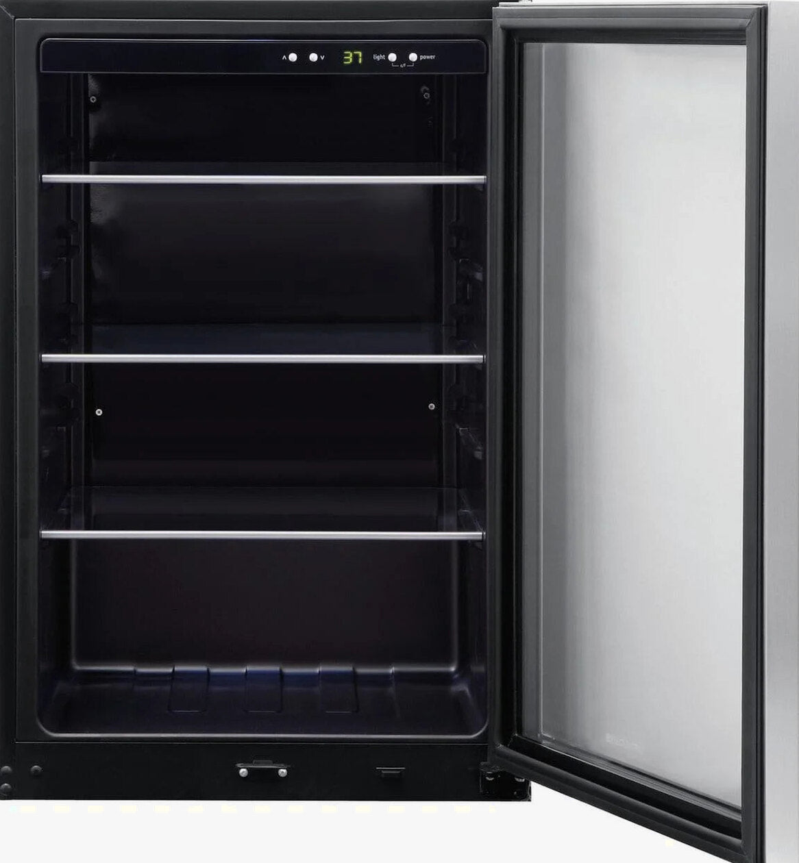 Frigidaire 24 inch Freestanding Beverage Center With Glass Door, Stainless Steel, 138 12 oz. Can Storage - FRYB4623AS