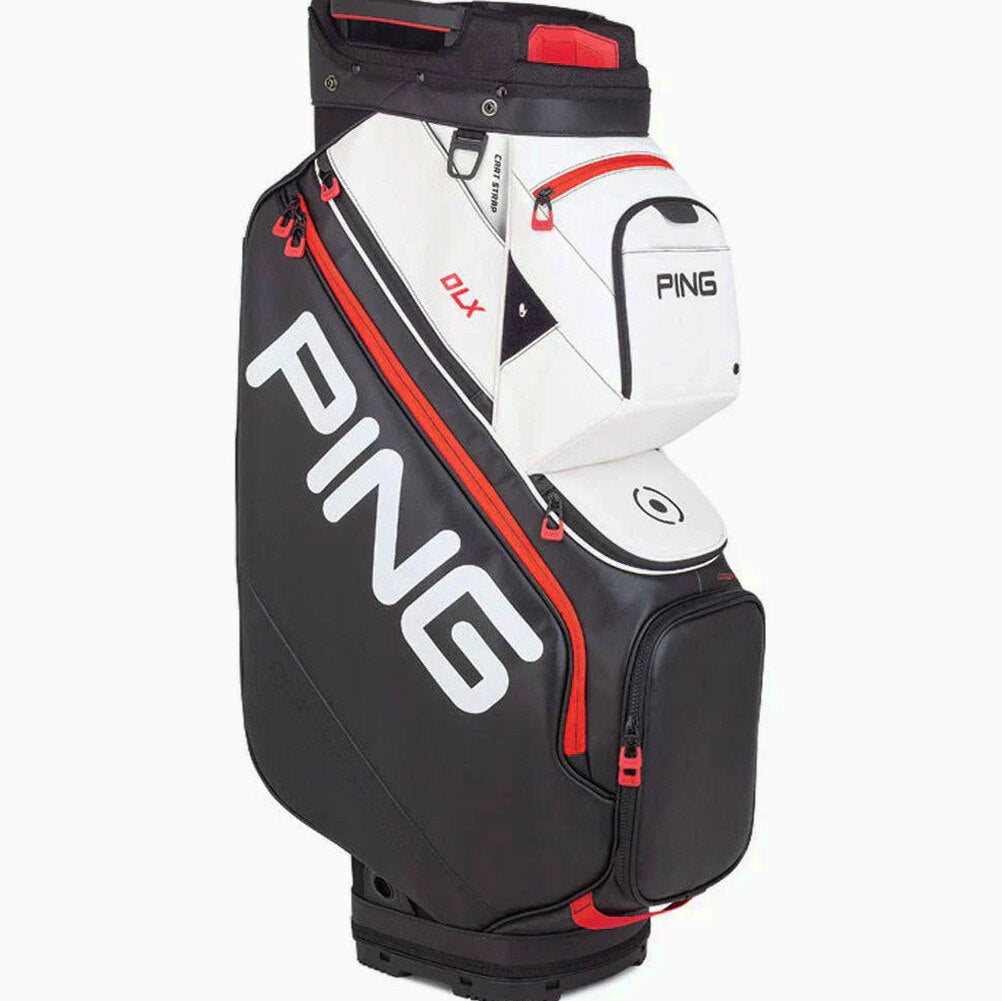 PING Cart Bag, White, 15-Way Top - DLX