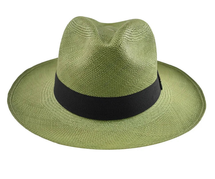 Advanced Original Panama Hat - Verde Oscuro Toquilla Straw