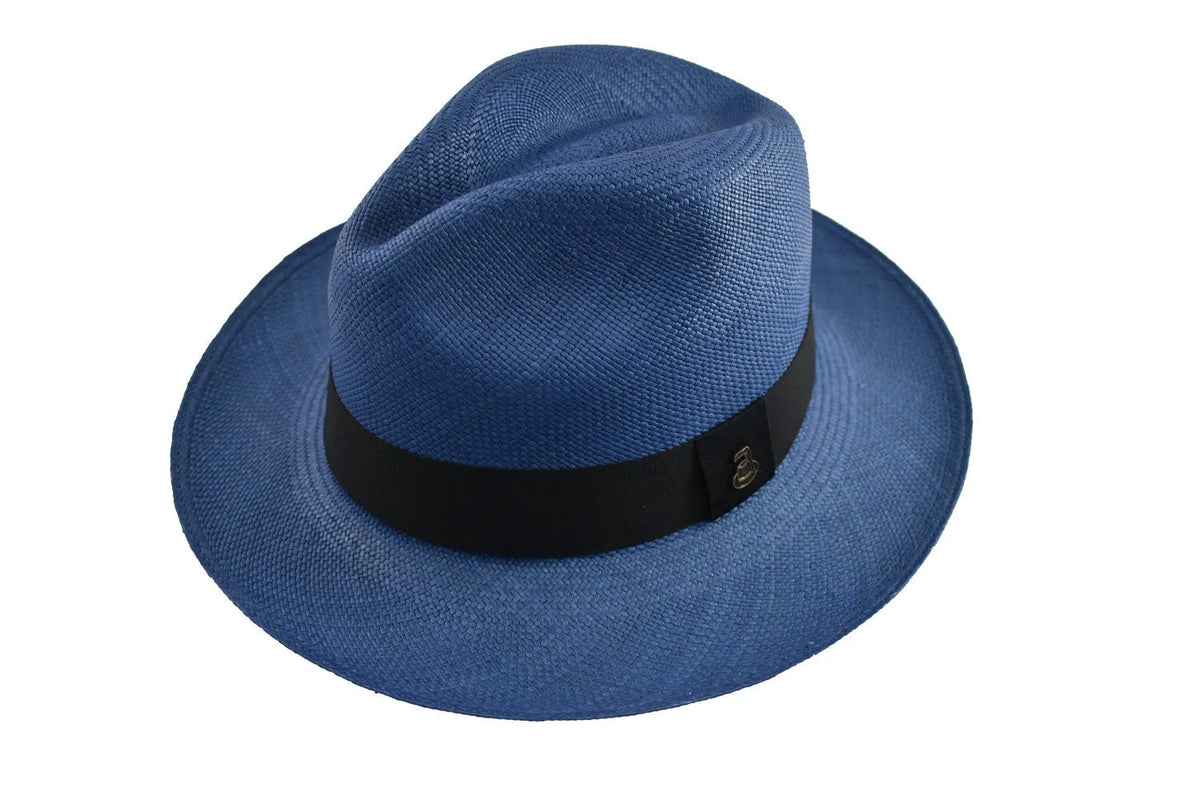 Advanced Original Panama Hat - Electric Blue Toquilla Straw