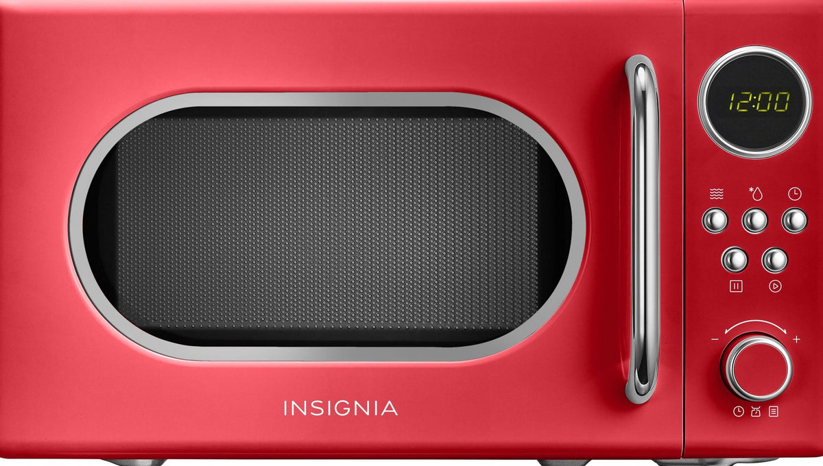 Insignia 0.7 Cu. Ft. Compact Microwave, Cherry Red - NS-MWR07R2