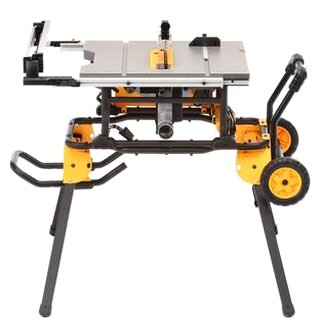 DEWALT 15 Amp Corded 10 in Job Site Table Saw With Rolling Stand - DWE7491RS