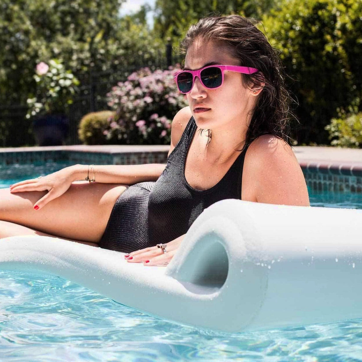 TRC Recreation Pool Lounger Float 34in L x 30in W, 2 Pack - Super Soft Ultra Sunsation