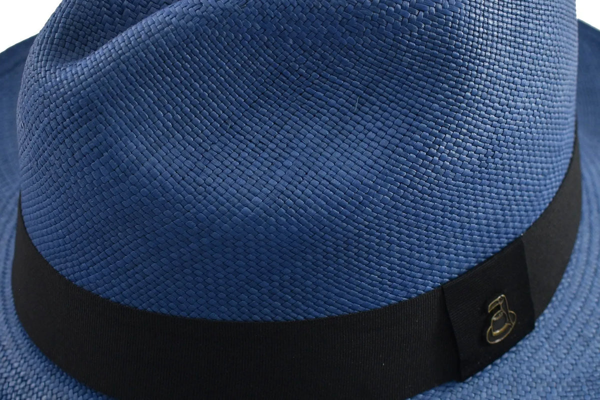 Advanced Original Panama Hat - Electric Blue Toquilla Straw
