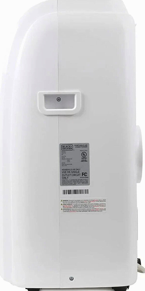 BLACK+DECKER 14,000 BTU Portable Air Conditioner With Heat And Remote Control - White