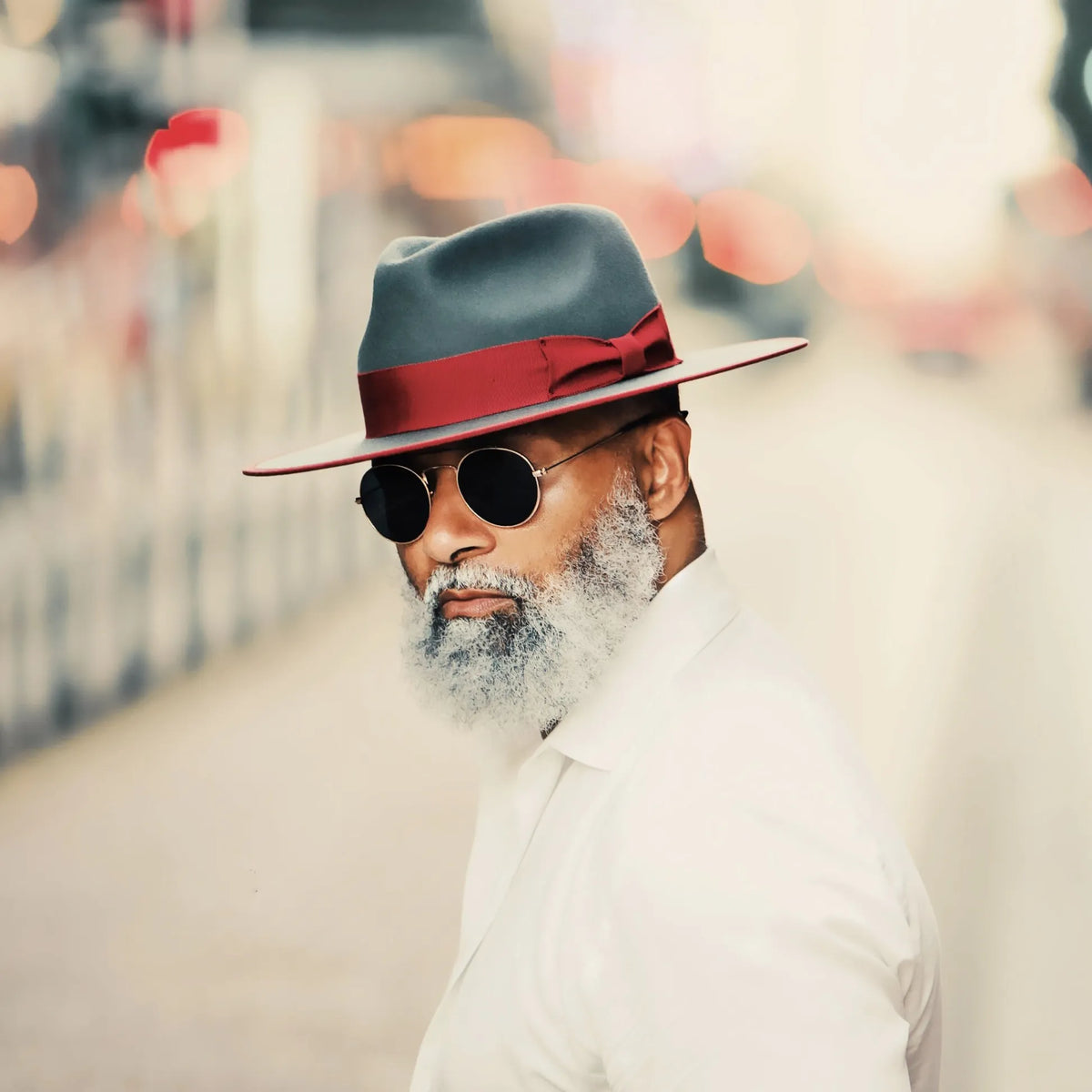 Eerguson Fedora - Slate+Burgundy