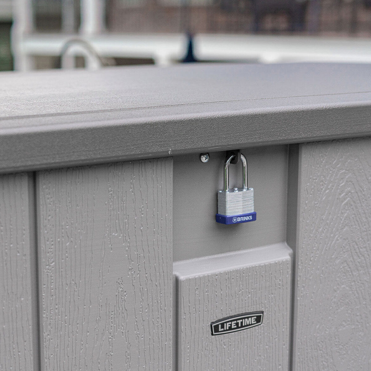 Lifetime Modern Outdoor Storage Deck Box 568 Litre Grey - 60384U