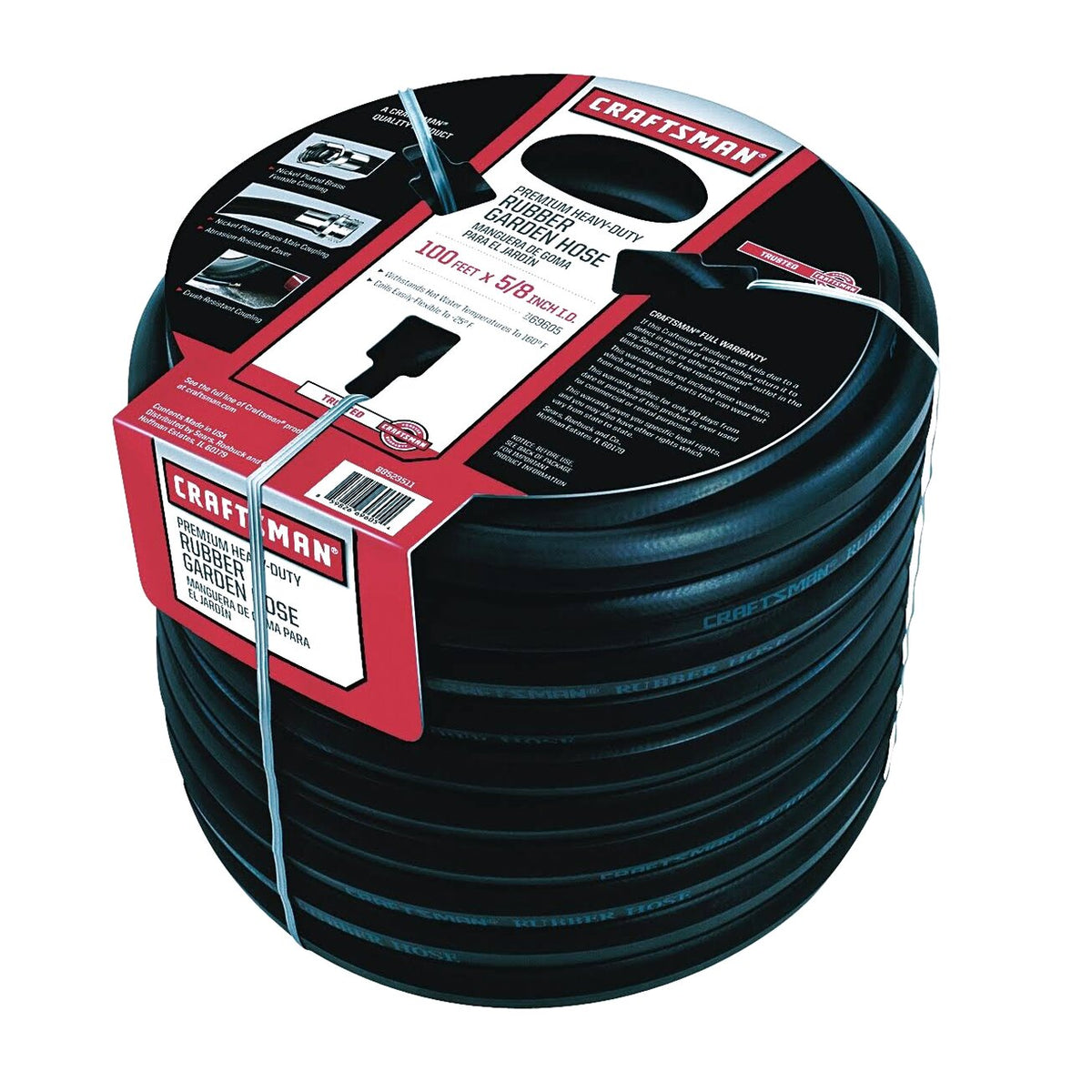 Craftsman Premium Rubber Garden Hose 100ft. x 5/8 inch