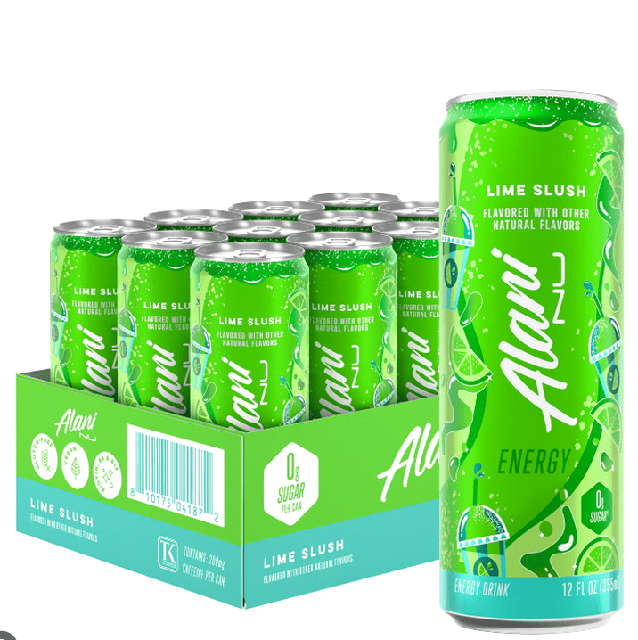 Lime Slush Energy Drink, 12 fl oz Cans - 12 Pack