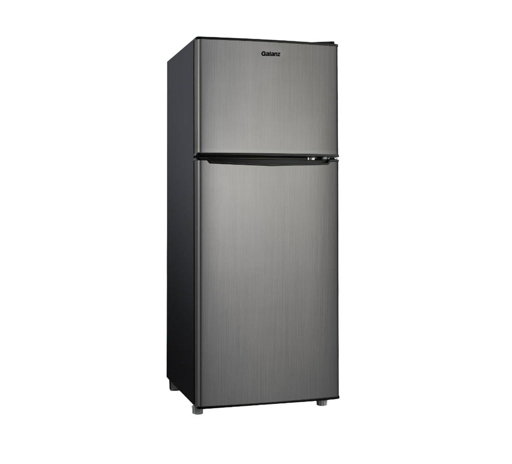 Galanz 4.6 Cu Ft Two Door Mini Refrigerator With Freezer, Stainless Steel - GL46TS5E