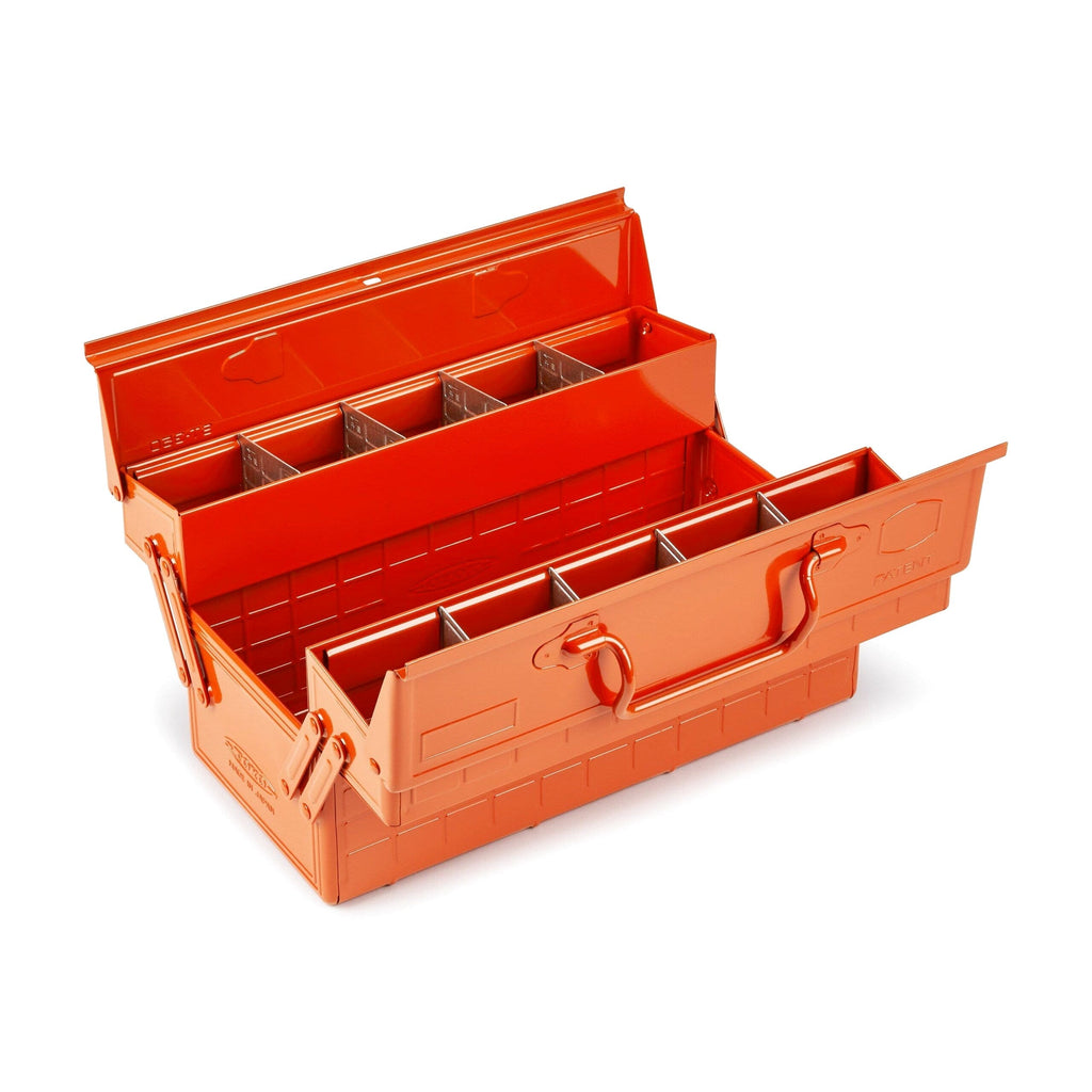 Toyo Steel Cantilever Tool Box, Burnt Orange - ST-350