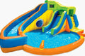 BANZAI Pipeline Twist Kids Inflatable Aqua Splash Park With Slides