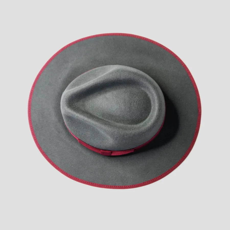 Eerguson Fedora - Slate+Burgundy