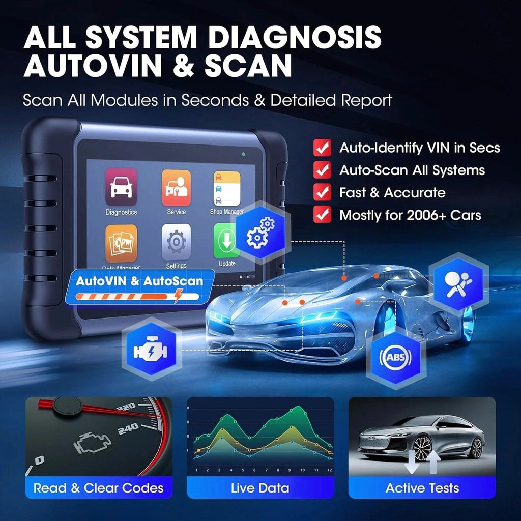 Autel MaxiCOM MK808S Bidirectional Automotive Diagnostic Scanner - Newest Autel MaxiCOM MK808S