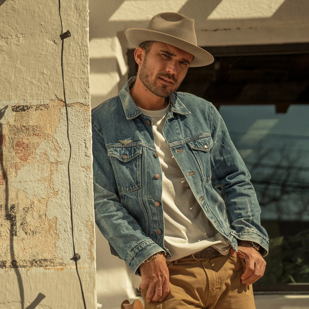 Skyline Wool Fedora Natural Color