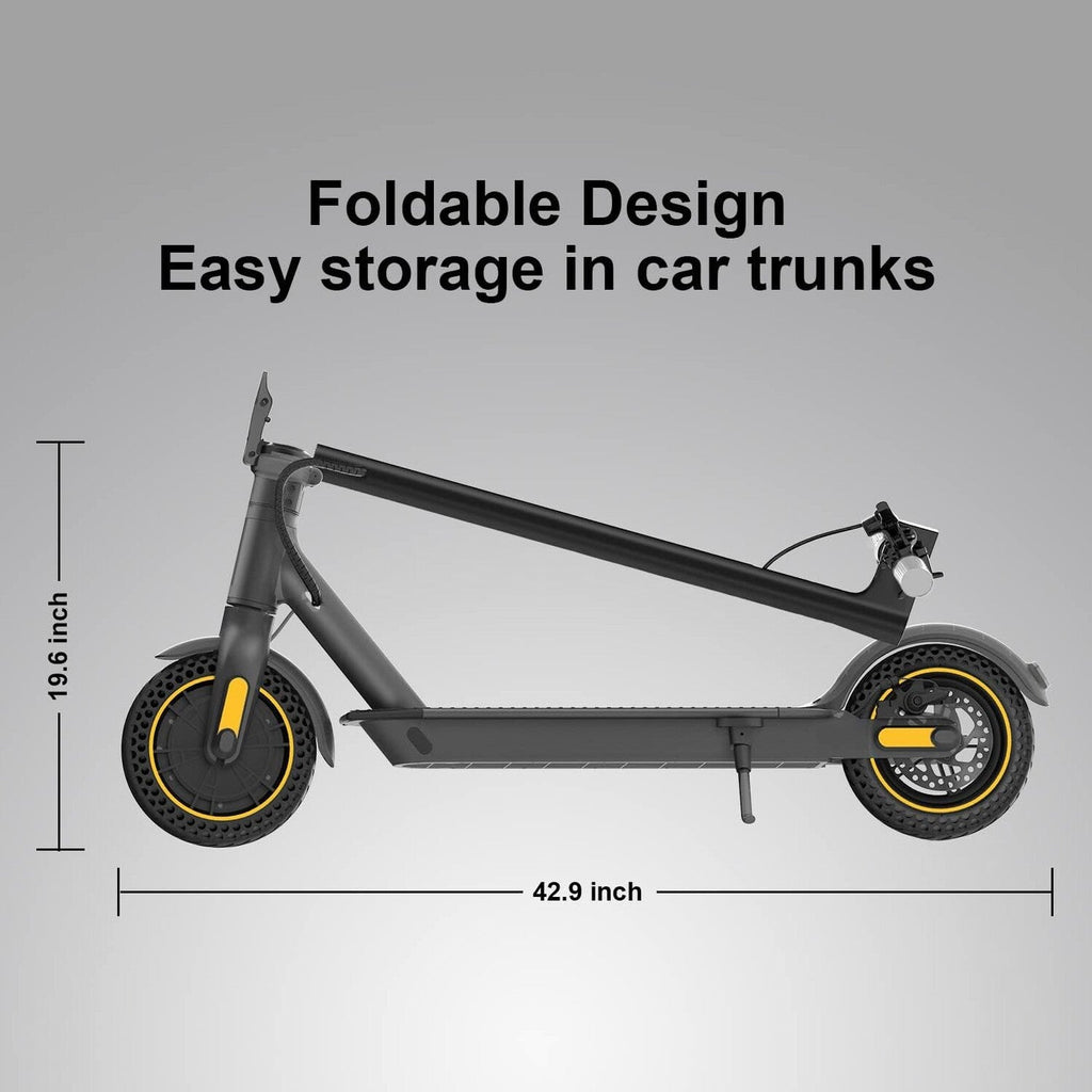 Electric Scooter - 500W Motor, 10in Solid Tires, Up To 18 Miles, 19 MPH