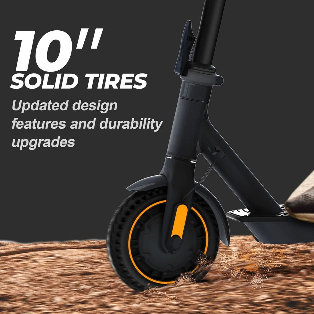 Electric Scooter - 500W Motor, 10in Solid Tires, Up To 18 Miles, 19 MPH