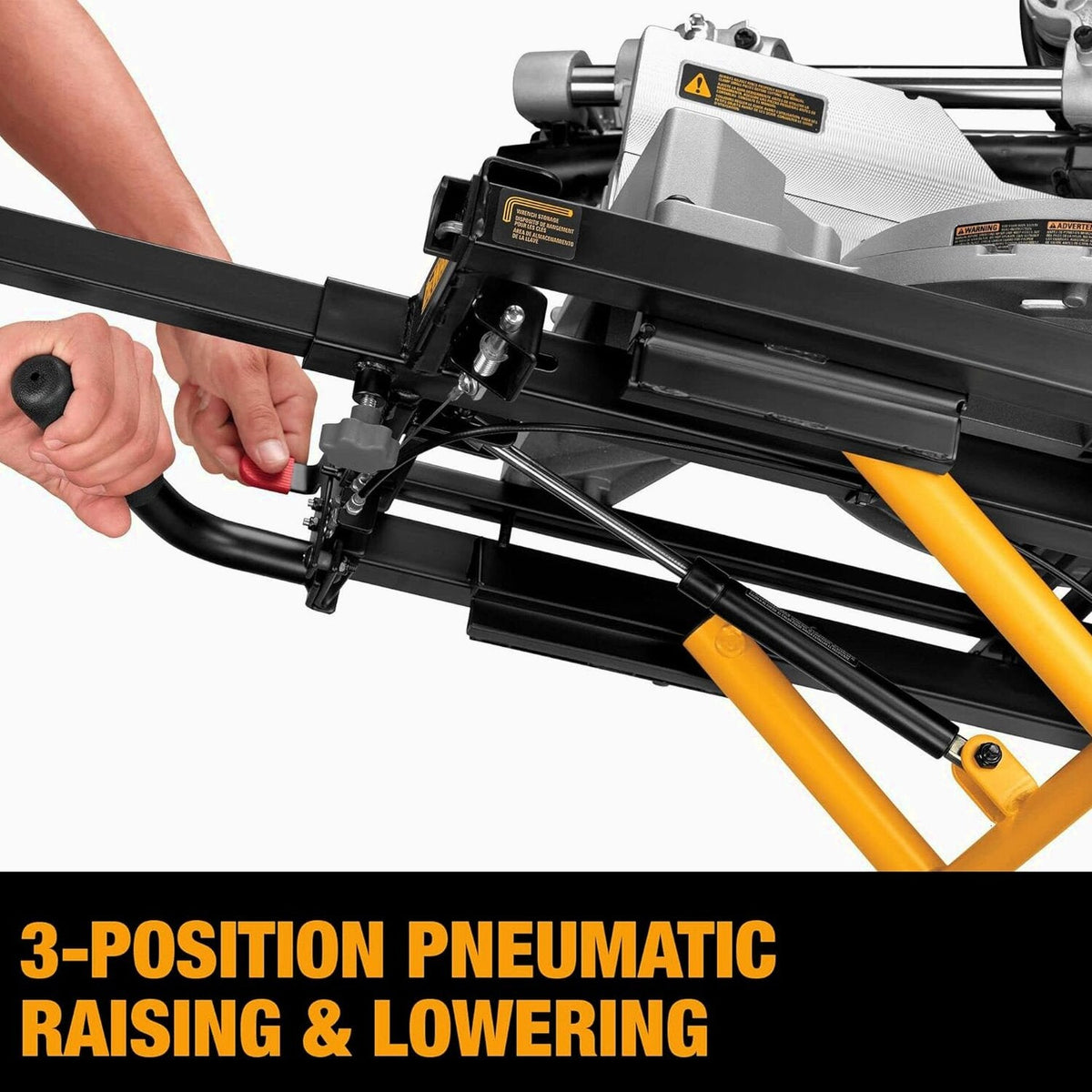 DEWALT Rolling Miter Saw Stand With Wheels, Yellow - DWX726
