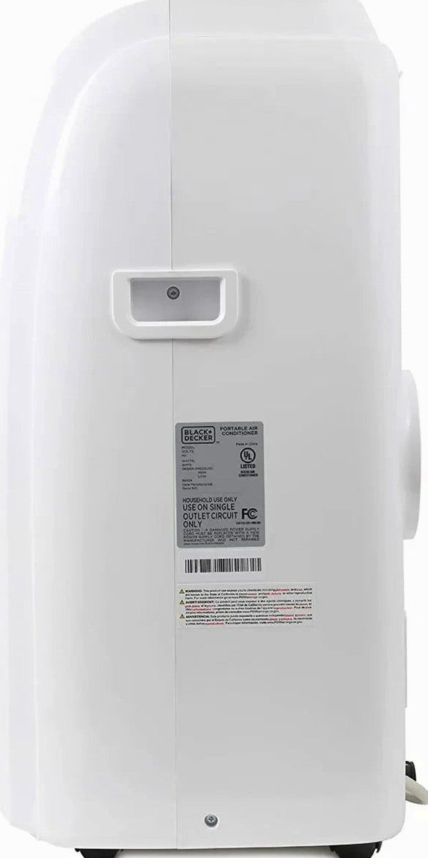 BLACK+DECKER 14,000 BTU Portable Air Conditioner With Heat And Remote Control, White