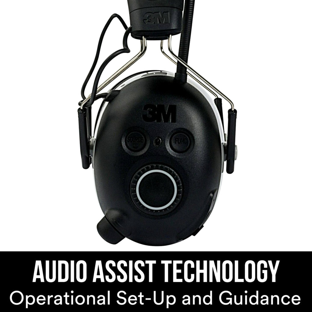 3M WorkTunes Connect AM/FM Hearing Protector With Bluetooth Technology, Black, 1 Pack - 90542H1-DC-PS