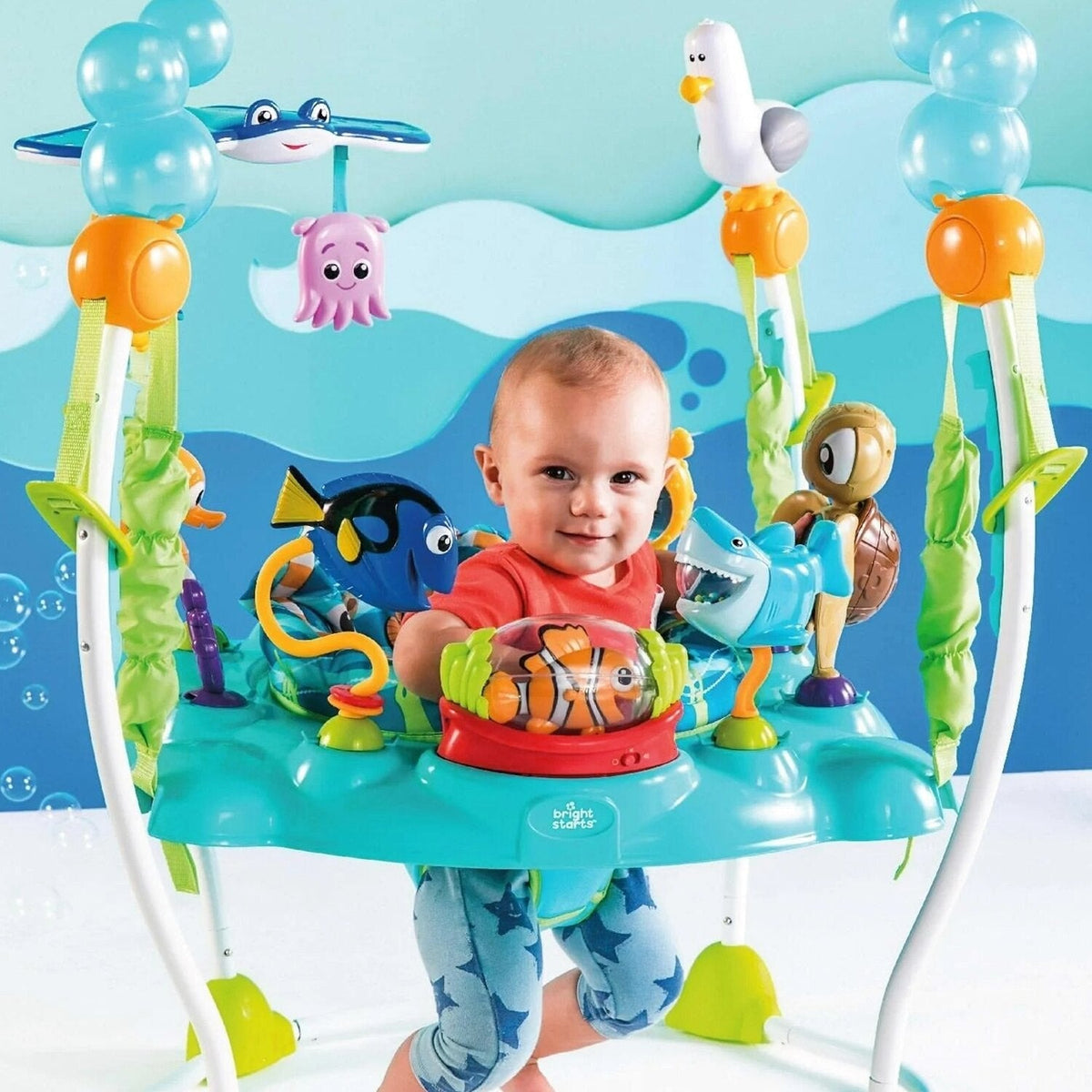 Bright Starts Baby Finding Nemo Sea Of Activities Jumper Infant Entertainer, Unisex - 60701