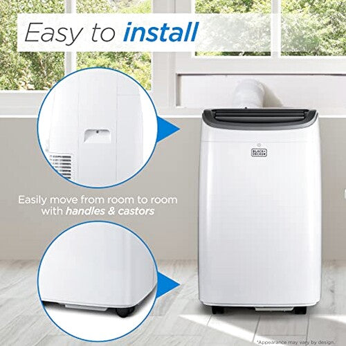 BLACK+DECKER Portable Air Conditioner 8,000 BTU, Up To 350 Sq. Ft. With Remote Control