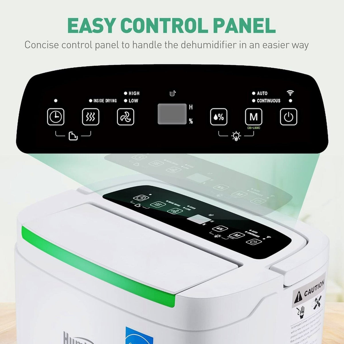 HUMHOLD Portable Air Conditioner 12000 BTU, White, 3-in-1 With Remote - HDPAC-10-A1