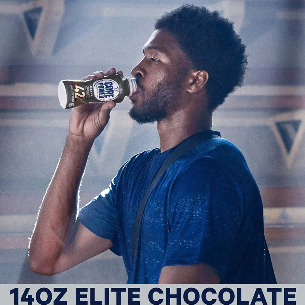 Core Power Elite High Protein Recovery Drink, Chocolate, 14 Fl Oz, Pack Of 12