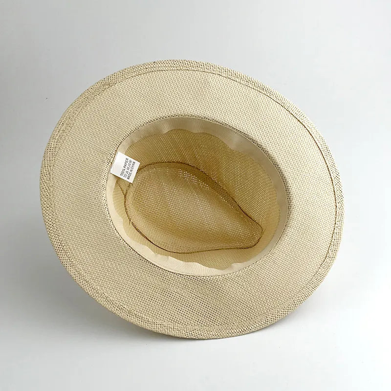 Foldable Panama Hat With Black Band