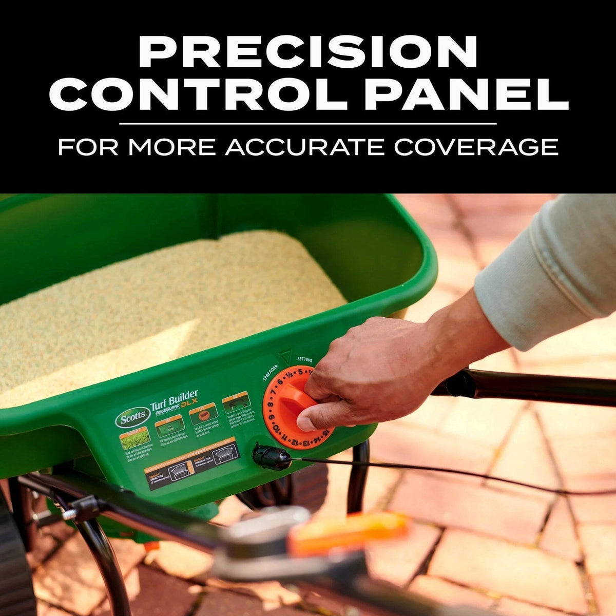 Scotts Turf Builder EdgeGuard DLX Broadcast Spreader - 15,000 Sq. Ft.