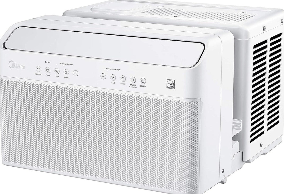 Midea U-Shaped Inverter Window Air Conditioner 12,000 BTU, White - MAW12V1QWT-cr