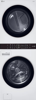 LG WashTower Center Control 4.5 Cu. Ft. Washer And 7.4 Cu. Ft. Electric Dryer - White