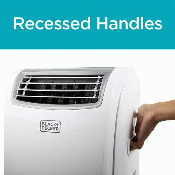 BLACK+DECKER 14,000 BTU Portable Air Conditioner With Heat And Remote Control, White