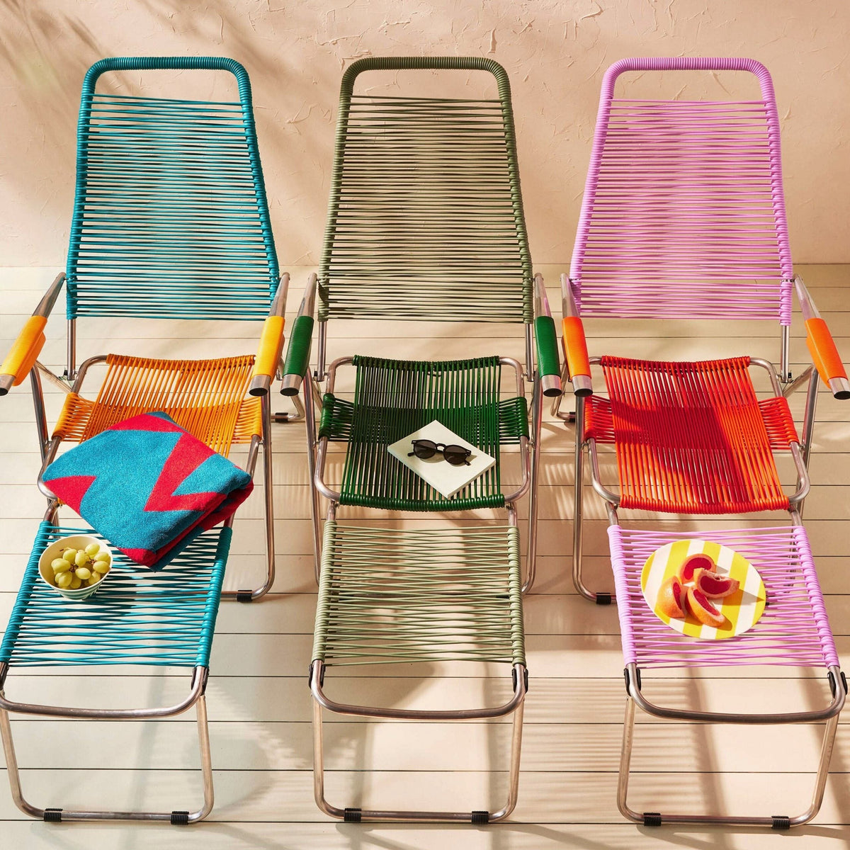 Spaghetti Outdoor Lounge Chair - Sage/Green