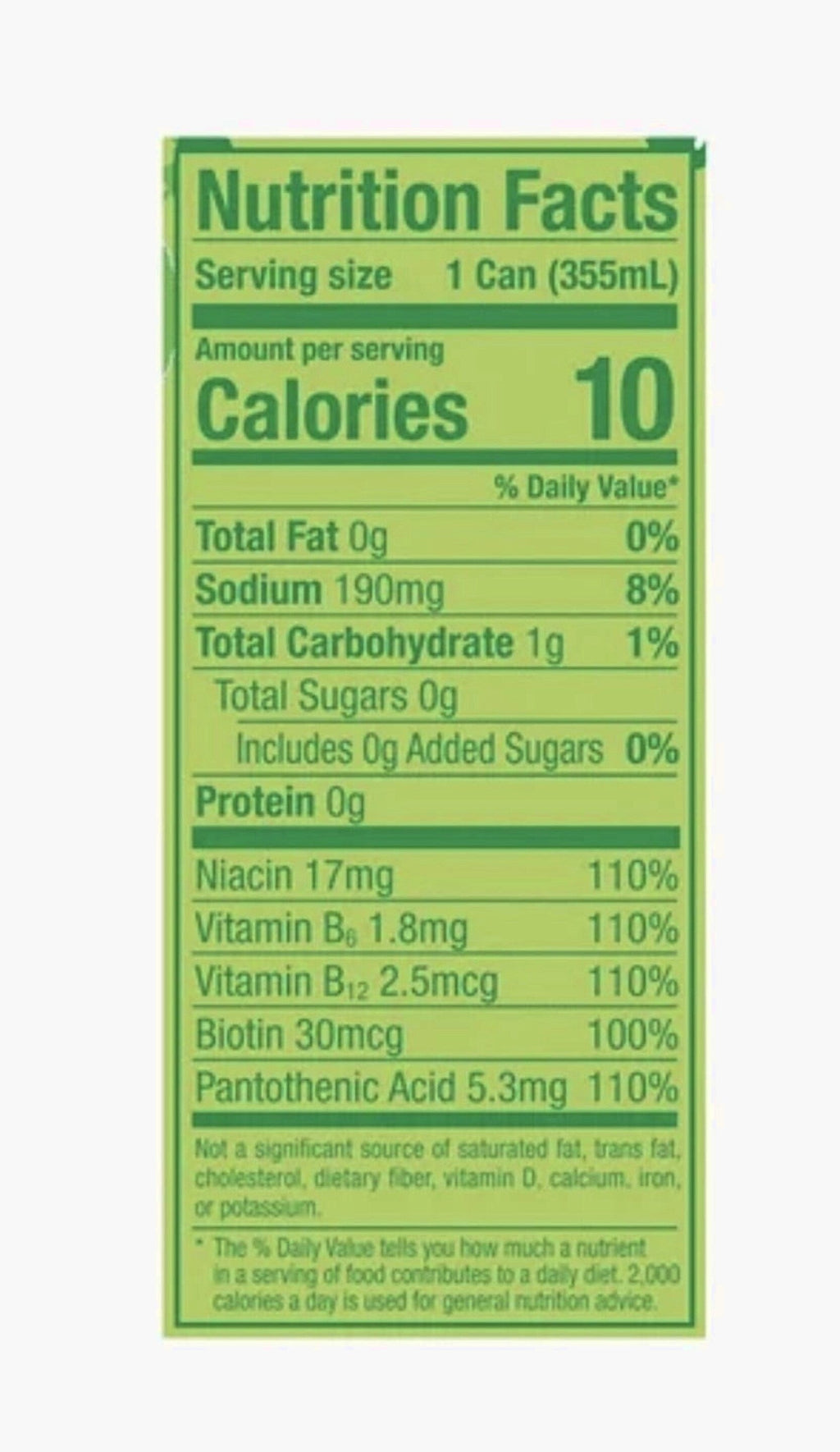 Lime Slush Flavor Energy Drink 12 Pack (12fl oz Cans) Sugar Free Low Calories 200mg Caffeine
