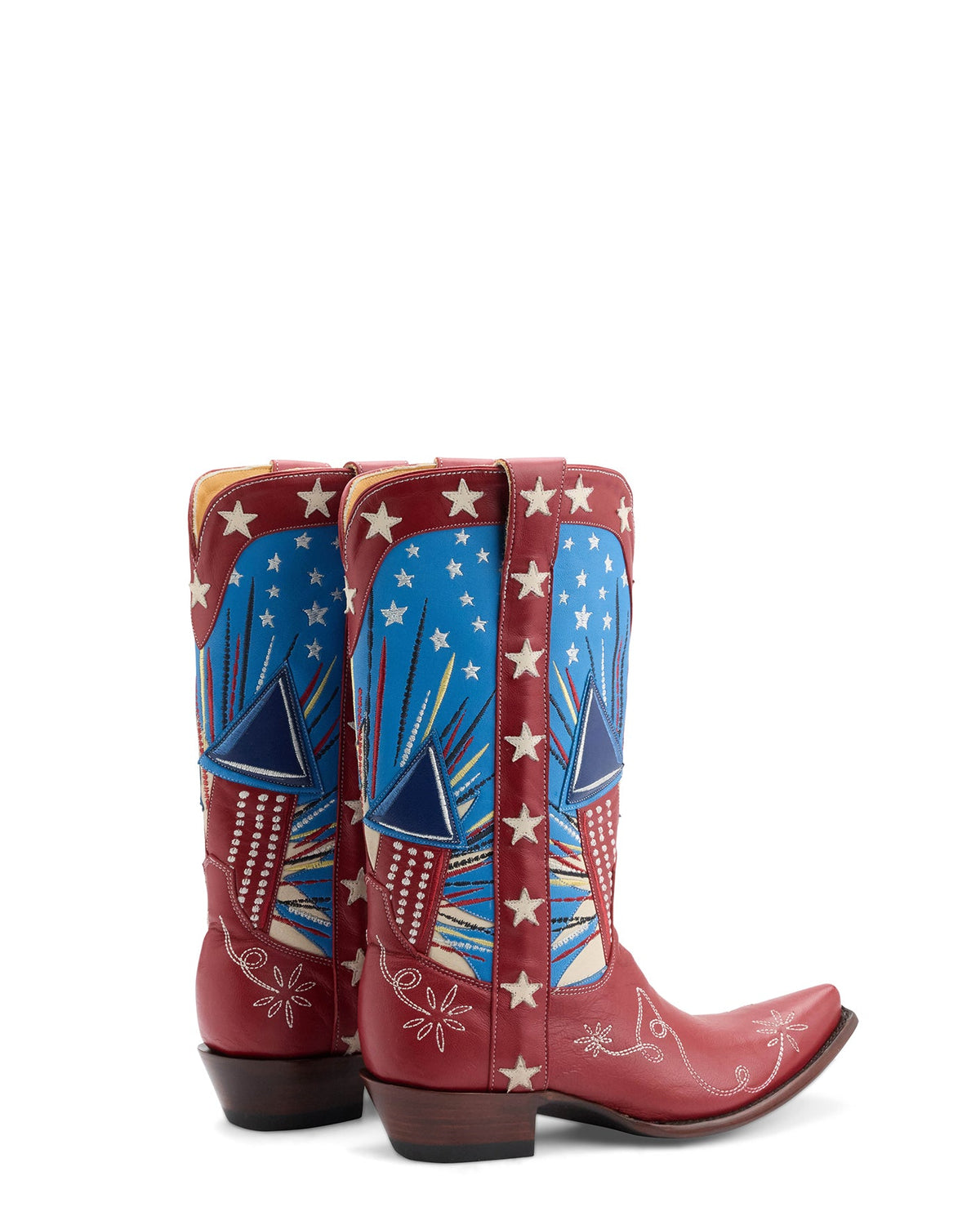 Women's Star Cowgirl Boots - Blue/Red - view 5