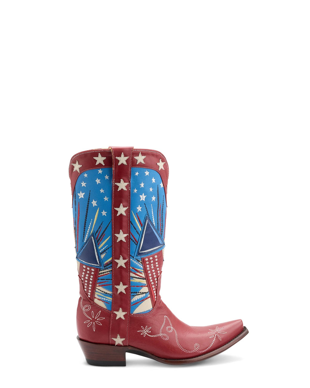 Women's Star Cowgirl Boots - Blue/Red - view 2