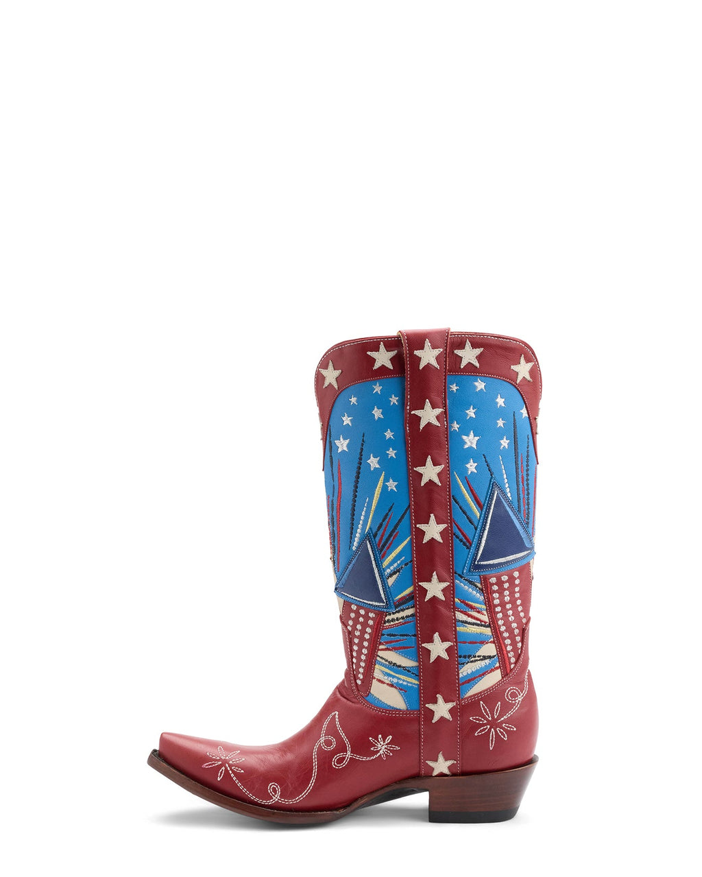 Women's Star Cowgirl Boots - Blue/Red - view 7