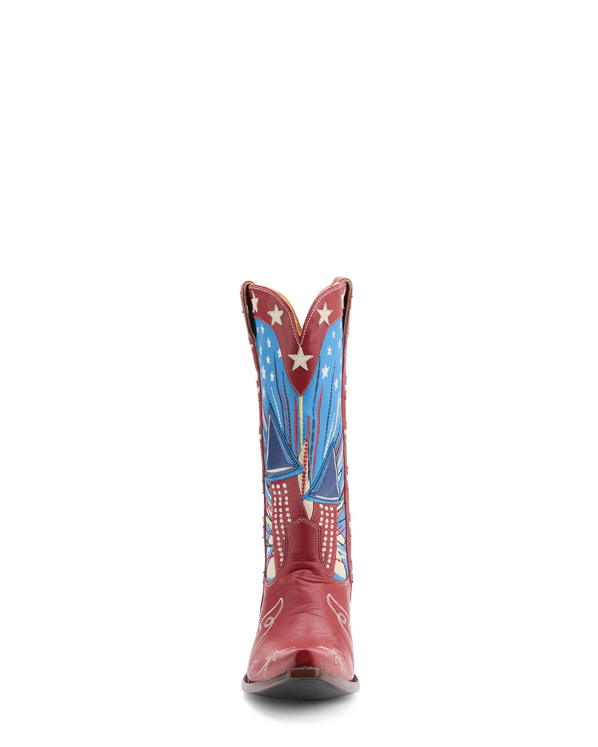 Women's Star Cowgirl Boots - Blue/Red - view 6