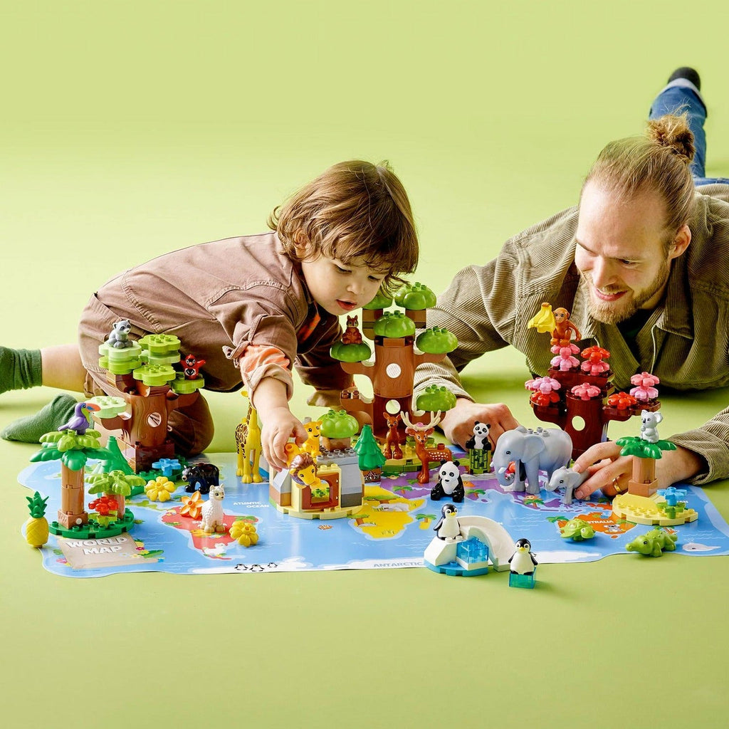 LEGO DUPLO Wild Animals Of The World Building Toy Set, 142 Pieces - 10975