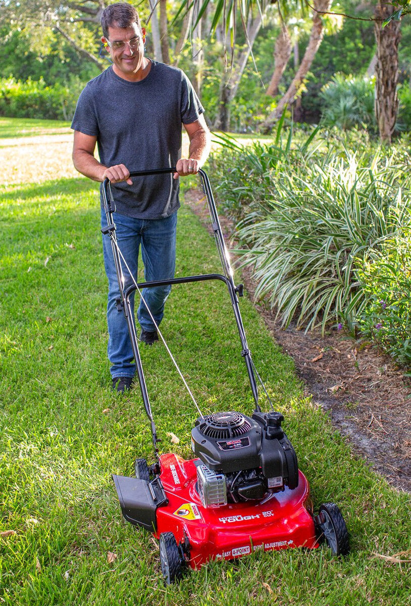 Hyper Tough 20-Inch 125cc Gas Push Lawn Mower With Briggs & Stratton Engine