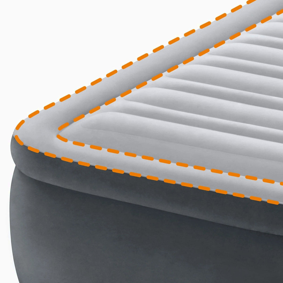Intex Dura-Beam Deluxe Queen Air Mattress With Headboard, 18 Inches - FBAINT64447ED