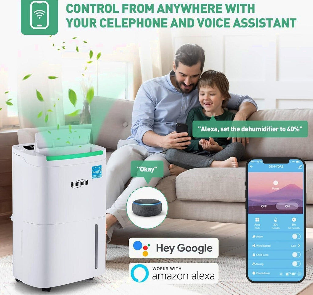 HUMHOLD Portable Air Conditioner 12000 BTU, White, 3-in-1 With Remote - HDPAC-10-A1